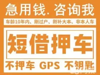 顺德正规押车贷款